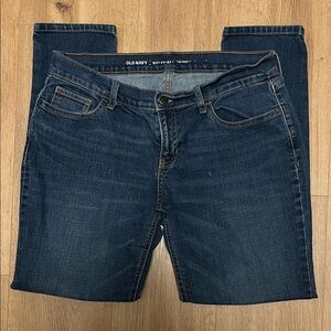 Old Navy Women’s  Dark Wash Boyfriend Skinny Jeans